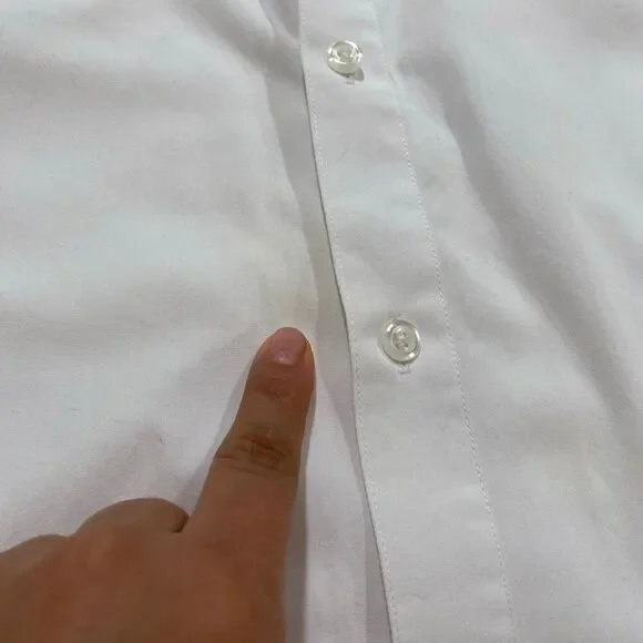 Marquis Signature Slim Fit Dress Shirt 15/15.5 32-33 – White Button Down Men’s L - Picture 7 of 10